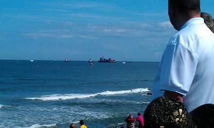 The old shipyards may hav eperished but theres still some shipping in Sunderland