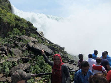 Hala Salman Hasan at Niagra Falls, July 2012