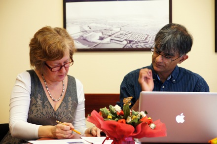 Harry Bhadeshia in Russia, Olga Ushakova, Igor Abrikosov, Sergei Kaloshkin, Tim O'Connor, MISiS, National University of Science and Technology