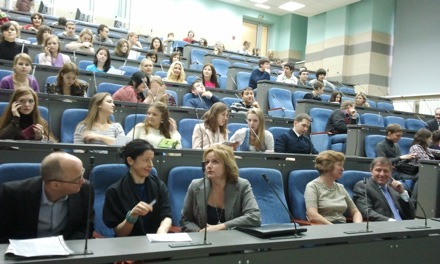 Harry Bhadeshia in Russia, Olga Ushakova, Igor Abrikosov, Sergei Kaloshkin, Tim O'Connor, MISiS, National University of Science and Technology