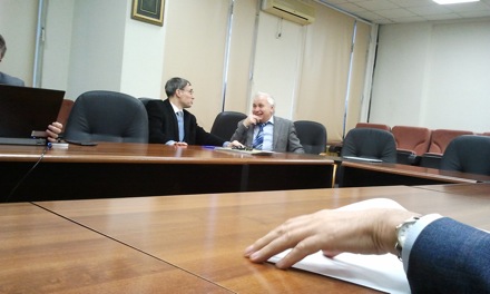 Harry Bhadeshia in Russia, Olga Ushakova, Igor Abrikosov, Sergei Kaloshkin, Tim O'Connor, MISiS, National University of Science and Technology