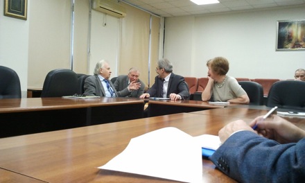 Harry Bhadeshia in Russia, Olga Ushakova, Igor Abrikosov, Sergei Kaloshkin, Tim O'Connor, MISiS, National University of Science and Technology