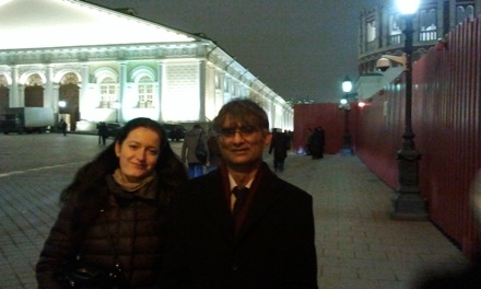 Harry Bhadeshia in Russia, Olga Ushakova, Igor Abrikosov, Sergei Kaloshkin, Tim O'Connor, MISiS, National University of Science and Technology