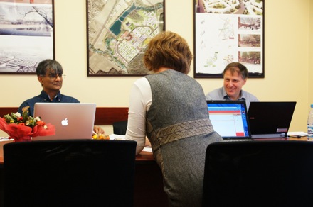 Harry Bhadeshia in Russia, Olga Ushakova, Igor Abrikosov, Sergei Kaloshkin, Tim O'Connor, MISiS, National University of Science and Technology