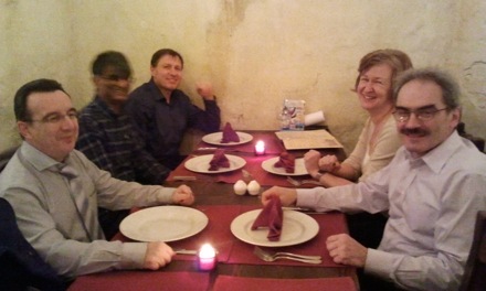 Harry Bhadeshia in Russia, Olga Ushakova, Igor Abrikosov, Sergei Kaloshkin, Tim O'Connor, MISiS, National University of Science and Technology