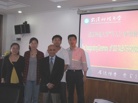 Amir Shirzadi,Wuhan University of Science and Technology, 100 Talents Programme, China