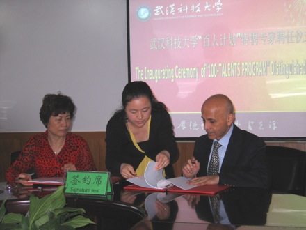 Amir Shirzadi,Wuhan University of Science and Technology, 100 Talents Programme, China