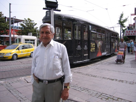 Amir Shirzadi and his father in Turkey