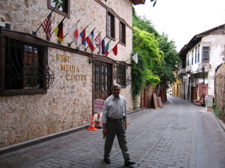 Amir Shirzadi and his father in Turkey