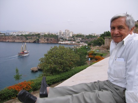 Amir Shirzadi and his father in Turkey