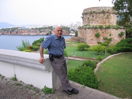 Amir Shirzadi and his father in Turkey