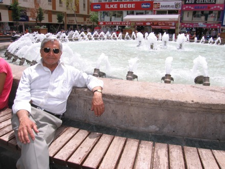 Amir Shirzadi and his father in Turkey