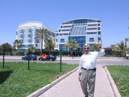 Amir Shirzadi and his father in Turkey