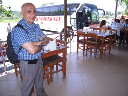 Amir Shirzadi and his father in Turkey