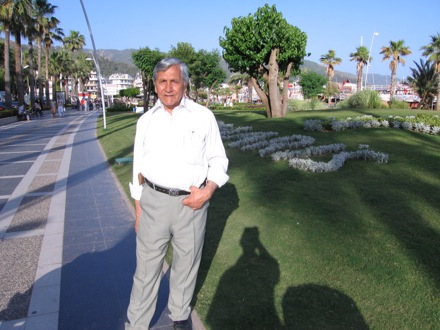 Amir Shirzadi and his father in Turkey