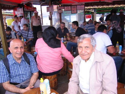 Amir Shirzadi and his father in Turkey