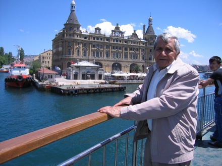 Amir Shirzadi and his father in Turkey