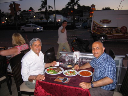 Amir Shirzadi and his father in Turkey