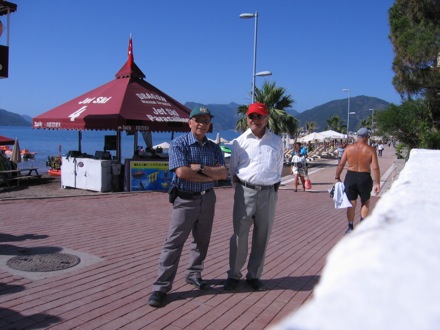 Amir Shirzadi and his father in Turkey