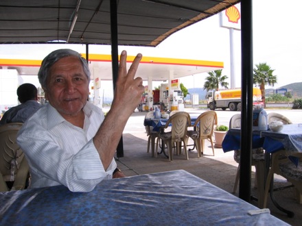 Amir Shirzadi and his father in Turkey