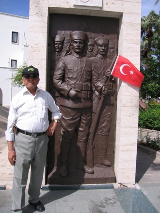 Amir Shirzadi and his father in Turkey