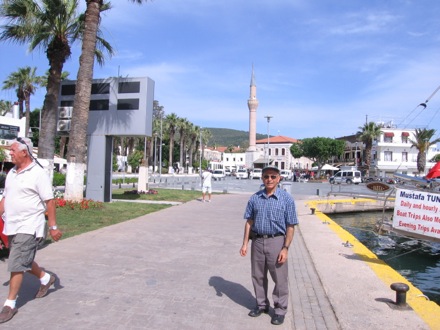 Amir Shirzadi and his father in Turkey