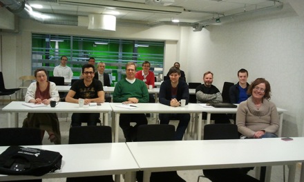 Audience at Harry's lecture, University of the West, Sweden