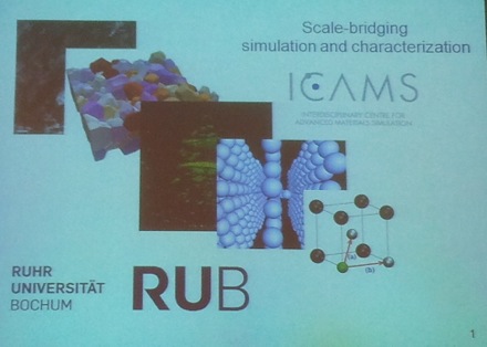 ICAMS, Ruhr University Bochum, Vicky Yardley, Harry Bhadeshia, Germany