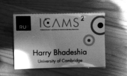 ICAMS, Ruhr University Bochum, Vicky Yardley, Harry Bhadeshia, Germany