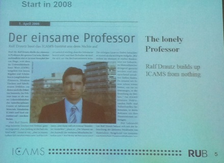 ICAMS, Ruhr University Bochum, Vicky Yardley, Harry Bhadeshia, Germany