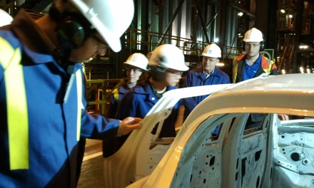 David Bombac, Hala Salman Hasan,  Hector Pous, Harry Bhadeshia, Guo Lei, Tata Steel, Port Talbot, Swansea University, South Wales Materials Society