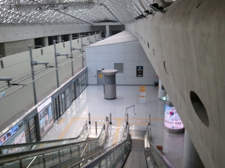 Incheon airport,rail journey to Pohang