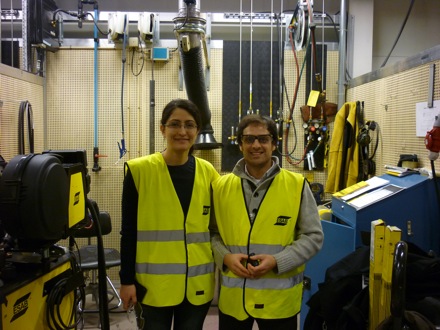 Kamellia Dalaei,Vital Batista, Tim Ramjaun, arc welding, ESAB AB, Sweden, Gothenburg