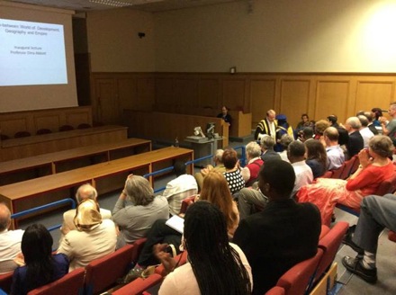 Professor Dina Abbott, inaugural lecture,The in-between world of Geography, Development and the Empire