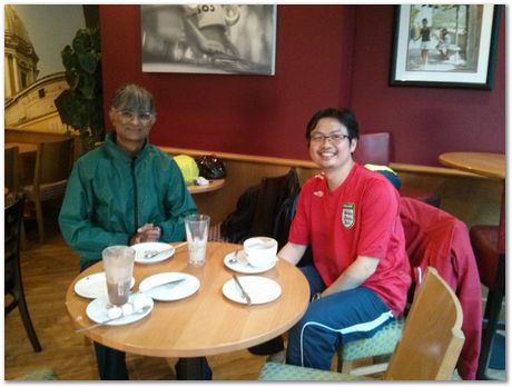 Oxford-Cambridge bike ride, Steve Ooi, Priti, Harry Bhadeshia, rain