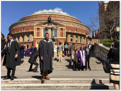 Gebril El-Fallah, graduation, Imperial College, University of Cambridge