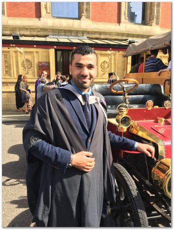 Gebril El-Fallah, graduation, Imperial College, University of Cambridge