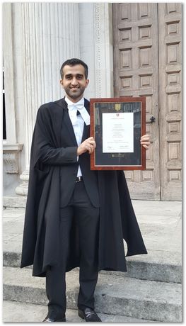 Hatem Abdulhameed Hatem gets his M.Phil. degree at Cambridge University
