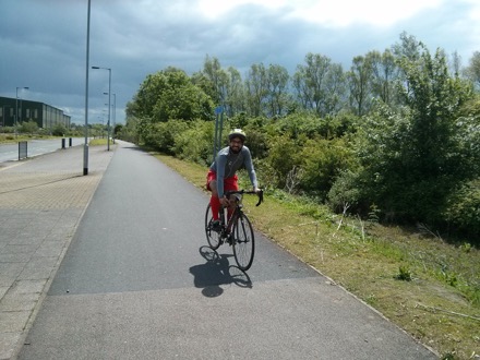 bicycle ride, St Ives, Apparao Chintha, Dominik, Gebril El-Fallah, Priti Gupta, Mathew Peet, Harry Bhadeshia