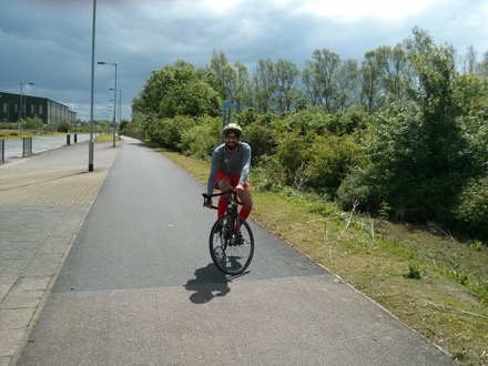 bicycle ride, St Ives, Apparao Chintha, Dominik, Gebril El-Fallah, Priti Gupta, Mathew Peet, Harry Bhadeshia