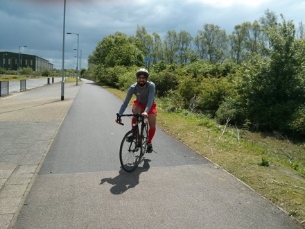 bicycle ride, St Ives, Apparao Chintha, Dominik, Gebril El-Fallah, Priti Gupta, Mathew Peet, Harry Bhadeshia