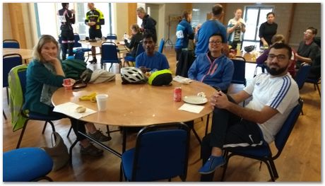 Cambridge to Norwich bike ride,Rosie Ward, Apparao Chintha, Gebril El-Fallah, Steve Ooi, Bill Clyne and Harry Bhadeshia, Metallurgists at play