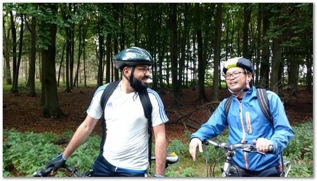 Cambridge to Norwich bike ride,Rosie Ward, Apparao Chintha, Gebril El-Fallah, Steve Ooi, Bill Clyne and Harry Bhadeshia, Metallurgists at play