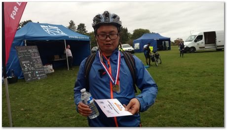 Cambridge to Norwich bike ride,Rosie Ward, Apparao Chintha, Gebril El-Fallah, Steve Ooi, Bill Clyne and Harry Bhadeshia, Metallurgists at play