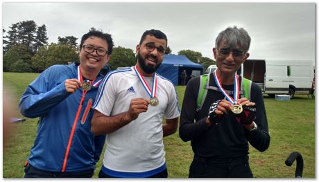 Cambridge to Norwich bike ride,Rosie Ward, Apparao Chintha, Gebril El-Fallah, Steve Ooi, Bill Clyne and Harry Bhadeshia, Metallurgists at play