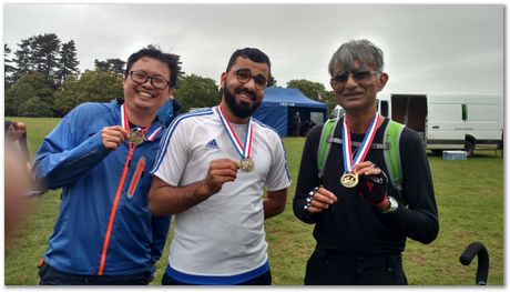 Cambridge to Norwich bike ride,Rosie Ward, Apparao Chintha, Gebril El-Fallah, Steve Ooi, Bill Clyne and Harry Bhadeshia, Metallurgists at play