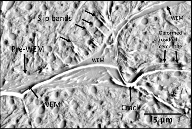 white etching matter, bearing steels