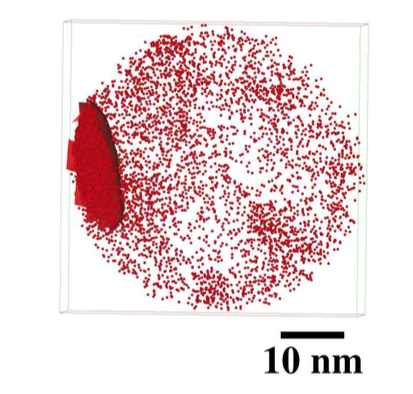 atom probe image of bainite