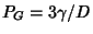 $P_G=3\gamma / D$