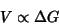 \begin{displaymath}V \propto \Delta G\end{displaymath}